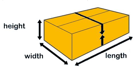 calculate package dimensions.